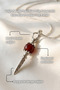 Vajra Model Spiritual Power Design Natural Stone Necklaces Amethyst Pink Quartz Carnelian Tiger's Eye