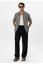 Oversize Openwork Striped Shirt - 2