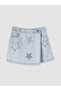 Blue Stone Girl's Jean Shorts Skirt