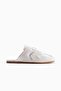 Trainer-style leather mules - 3