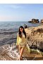 Women's crew neck sheer beach dress - 4