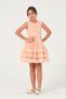 Strappy Tulle Skirt Ruffled Girls Graduation Evening Dress Kvc1020 - 3