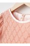 Girls' Evening Dress with Lace and Tulle Ribbon - 3