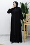 Lace Embroidered Ferace Tsd260235 Black - 3