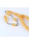 Squeeze Amber Capsule Cut 8X11.5 Prayer Beads - Mustard - 5