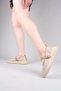 Banfo Stone Embellished Mesh Ballerina Beige - 3