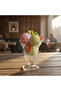 Crystal Footed Glass Ice Cream Cup – 190 ml | Ruffled Rim Dessert Sundae Glass - 3