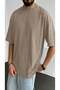 Men's Oversize Casual T-Shirt Acid Washed with Vintage Effect Painted Stone Effect
