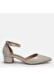 Large size women's shoes 41-42-43-44-beige leather - 8