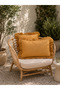Coton 100% Cotton Fabric Mustard Yellow Ruffle Throw Pillow Cover 1 Piece - 3