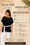 Women's Plus Size White Striped Belted Poncho Cut Casual Wide Fit Long Blouse - 2