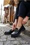 Ventes 35839 Black Open Buckle Detailed Comfortable Loafer Women's Shoes