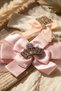 Luxurious Stone Princess Crown Detailed Baby Hair Band Set - Special Design Accessory with Satin Bow and Tulle - 5