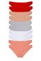 10 Pieces Super Eco Set Lycra Women's Slip Panties 505