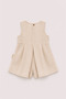 Sleeveless Leather Baby Romper with Arma Detail - 2