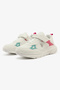 Pulas Jr Girl's Comfortable Stylish Casual Everyday Low Top Sneaker - White - 4