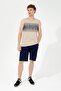 Men's Khaki Crew Neck T-Shirt - 4