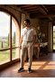 Old Money Fabric Trousers with Adjustable Waist Detail - 5