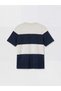 Lcw Vision Petrol Crew Neck Color Blocked Pique Men's T-Shirt - 4