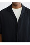 Esvab • Modern & Distinctive Standart Fit Men's Short Sleeve Crinkle Shirt - 3
