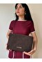 Women's Tweed Fabric Tablet Size Clutch Bag