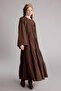 100% Cotton Manuka X Defacto Crew Neck Crinkle Fabric Long Sleeve Dress H4755Ax26Sm - 3