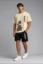 100% Cotton Oversize Men's T-Shirt Shorts Set Streetwear Summer Casual Fit - 6
