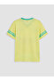 Trendlucky Brazil Printed Girl's Jersey T-Shirt with Difference - 4