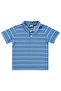 Striped Polo Collar T-Shirt for 2-5 Years Old - Blue