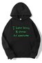 Unisex Oversize I Hate Being Bi-Polar Its Awesome - Kanye Hoodie Black