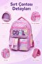 Galb Pink Tr2 3-Piece School Bag Set Includes Insulated Lunch Box and Double Pencil Holder - 3