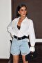 Women's Designer Jean Denim Shorts - 2