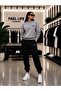 Unisex Wide Cut Zero Neck and Trackpants Set with Ribbon Print
