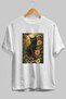 For the Sake of Cats 89 Front Cat Printed White Oversize T-Shirt 100% Cotton Unisex Cat Lover Premium Design