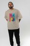 For the Love of Cats 67 Front Cat Printed Beige Oversize T-Shirt 100% Cotton Unisex Cat Lover Premium Design - 7