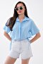Women's Skirt with Drawstring Detail Short Shirt 260557 - - 4