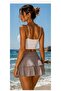 Layered Side-Tie Flared Mini Skirt - 2