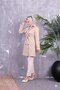 Women's Trench Coat with Belt and Button Detail, Waterproof Lining - 2