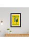 Alayra Pele Poster Legend of Brazilian Football World Cup Winner Poster Framed Painting with Black - 2