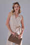 Tie-Fastened Double-Breasted Modal Tencel Fabric Blouse Shirt - 8