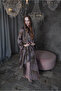 Celeste Printed Satin Abaya (3 PIECES SET) - 2