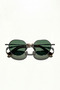 Zulken Silver Green Men's Sunglasses - 4