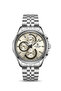 Men's Silver Metal Cord Cream Dial Function Wristwatch 2 Year Warranty - 2