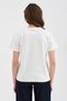 Women's 100% cotton corduroy t-shirt with embroidery and handcrafted detailing - 3