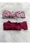 Baby Girl Bowknot 2-Piece Bandana - 3