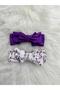 Baby Girl Bowknot 2-Piece Bandana - 2