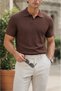 Men's Cotton Polo Collar Knitwear T-Shirt