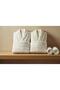 Flowerland Cream-Cream Beige Family Set - 2
