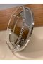 Tray Decorative Oval Mirror Model Cast Brass Color Silver Size 38X26 cm