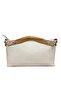 A Wonderful Crossbody Bag That Can Be Carried by Hand or with a Long Strap, Cream and Camel. - 4